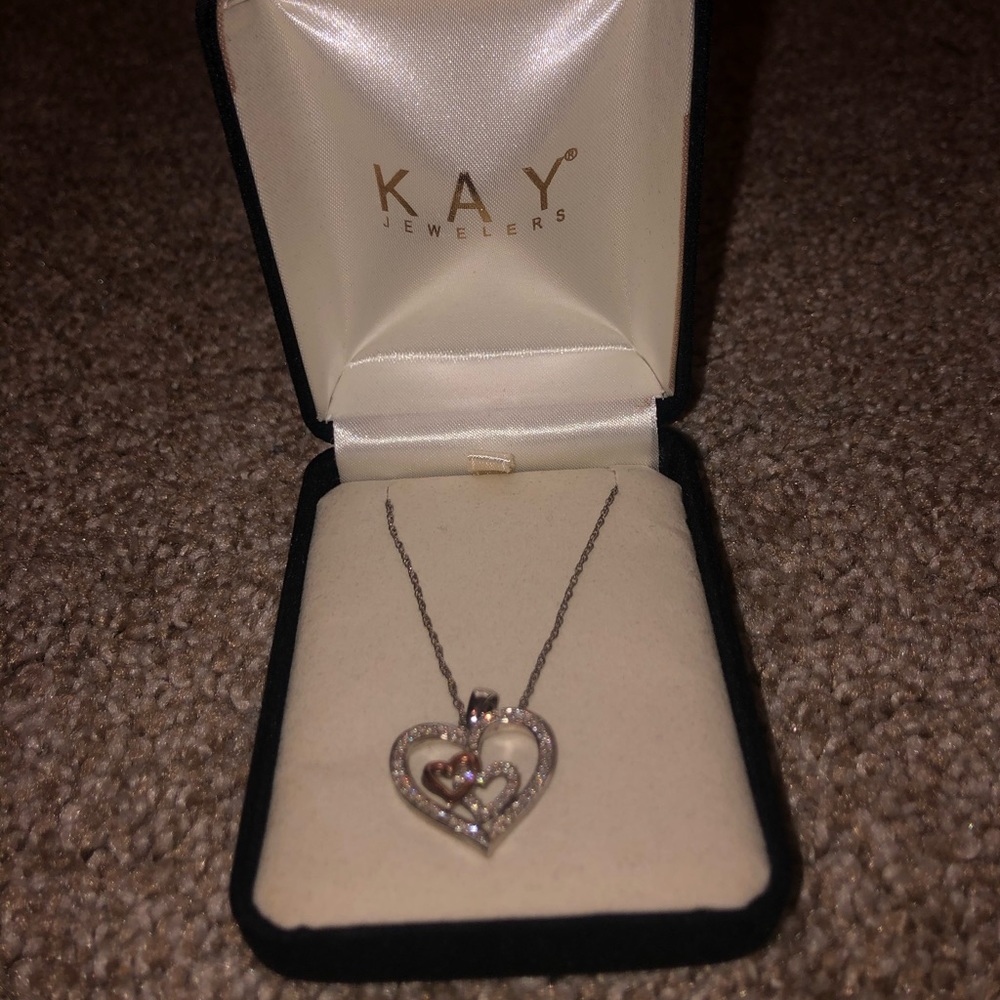 Kay jewelers Double heart necklace